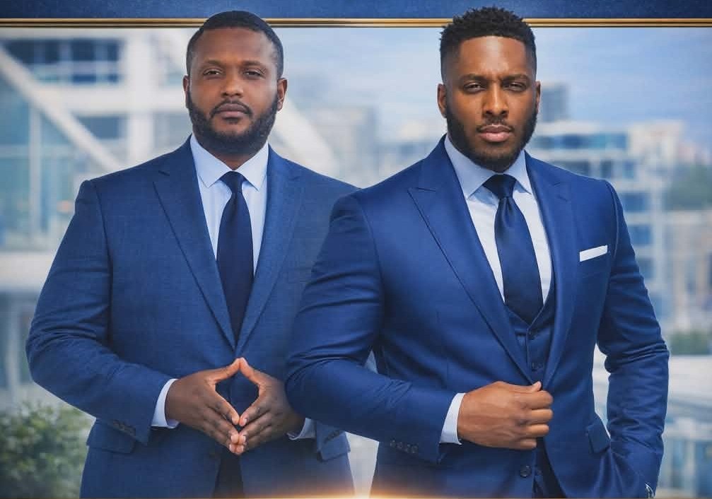 SIMPLE MATH professional consulting team in executive blue suits